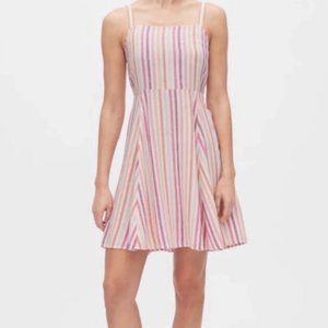 GAP Linen Fit + Flare Dress Size M NWT